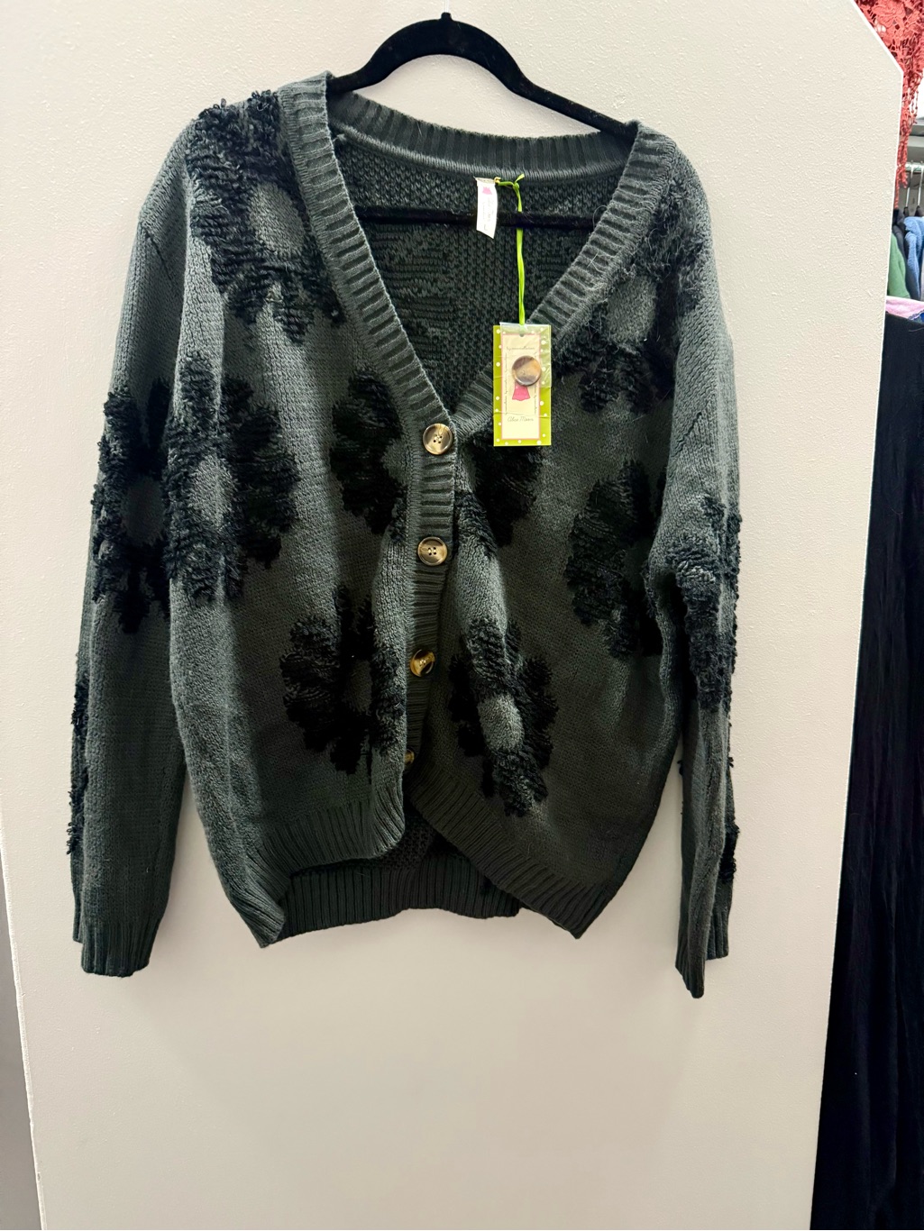 Nwt Size Large Floral Cardigan